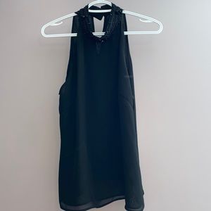 Beaded neck Chiffon top